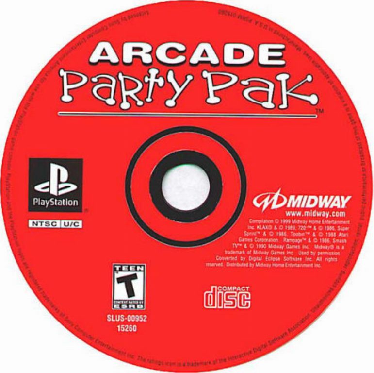 Arcade Party Pack NTSC PSX CD