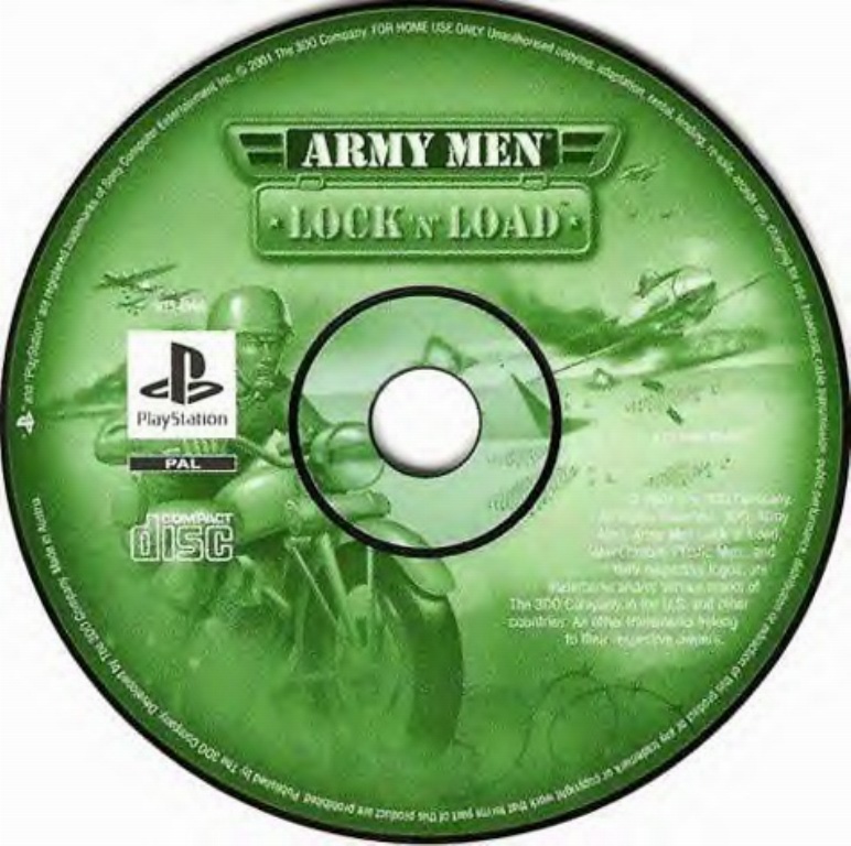 Army Men Lock N Load PAL PSX CD