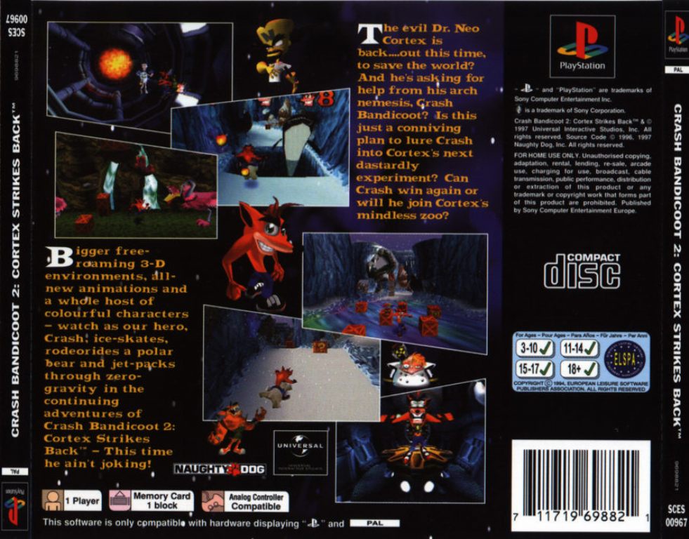 crash bandicoot 2 psx