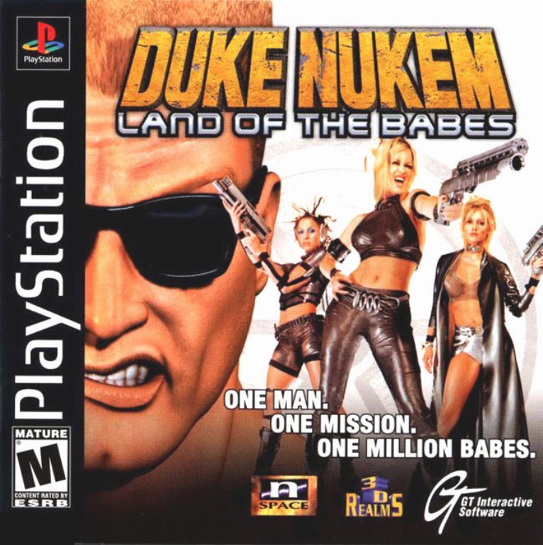 Duke Nukem Lend Of The Babes PAL PSX FRONT
