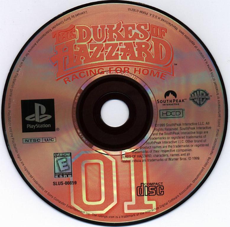 Dukes Of Hazzard Racing For Home NTSC PSX CD