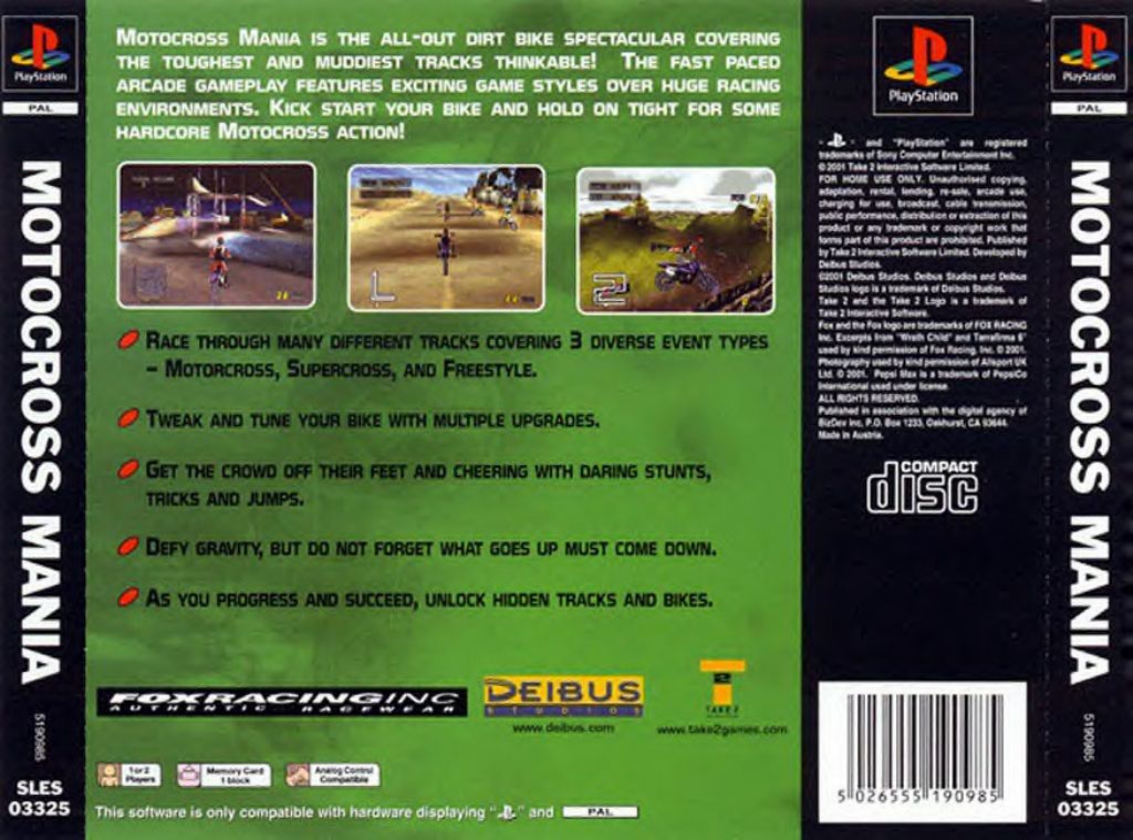 motocross mania 2 ps1