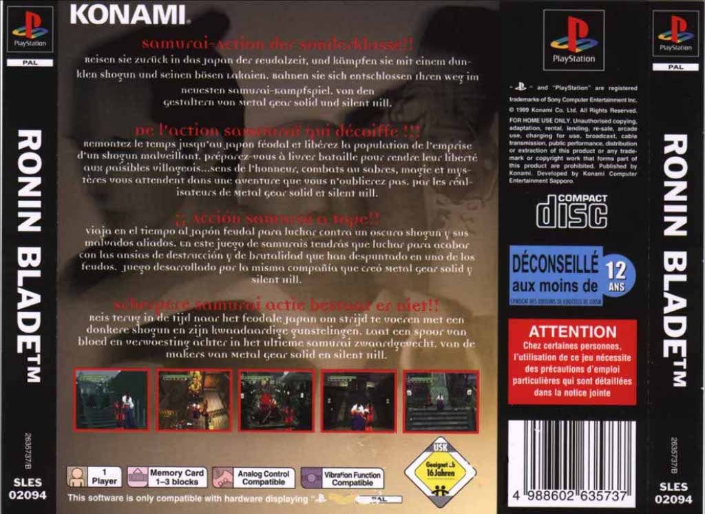 Ronin Blade Pal Psx Back Playstation Covers Cover Century Over 500 000 Album Art Covers For Free Ronin Blade Pal Psx Back Playstation Covers Cover Century Over 500 000 Album Art Covers For Free