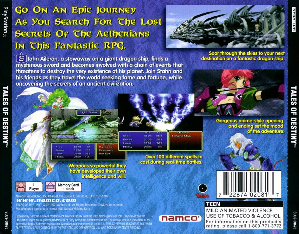 tales of destiny ps1