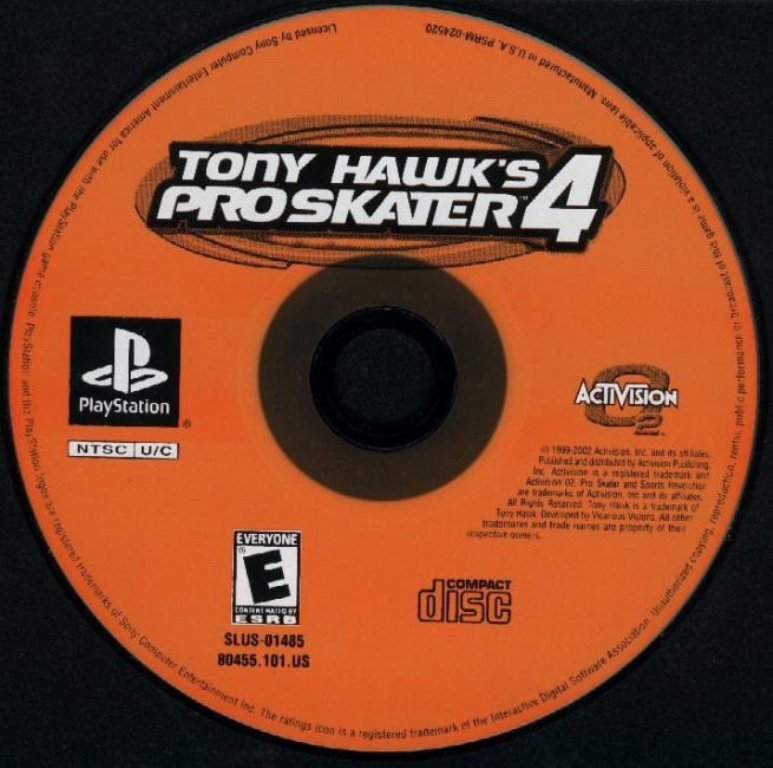 Tony Hawks Pro Skater 4 Ntsc Psx Cd Playstation Covers Cover Century Over 500 000 Album Art Covers For Free