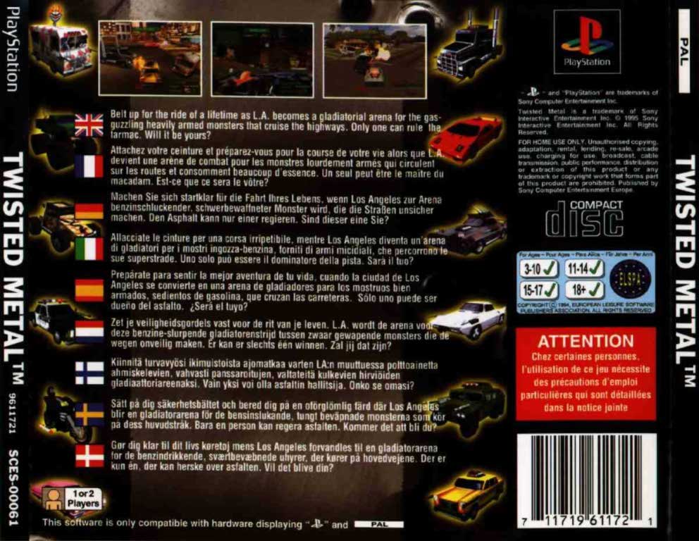 playstation 1 twisted metal