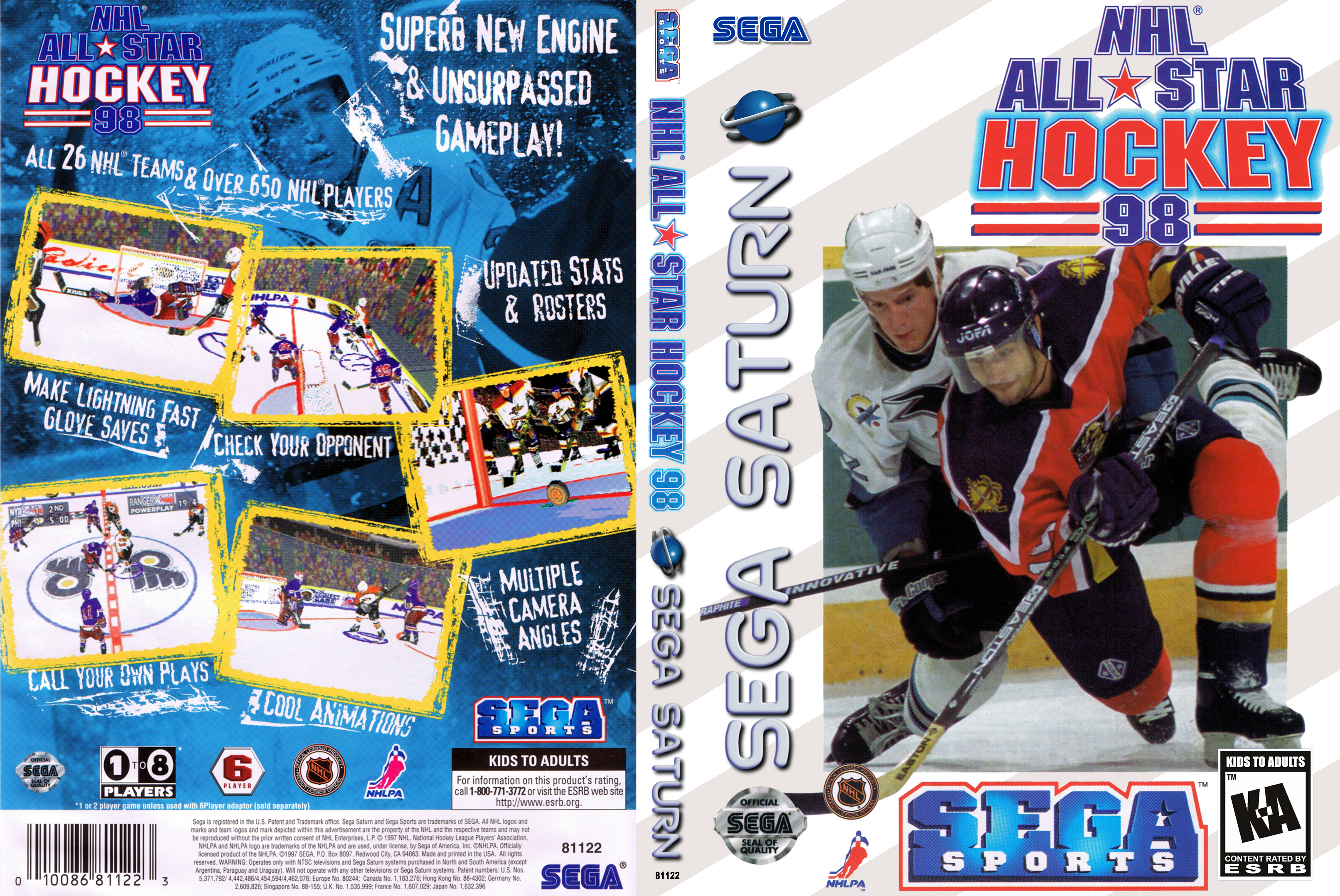 nhl all star hockey sega saturn