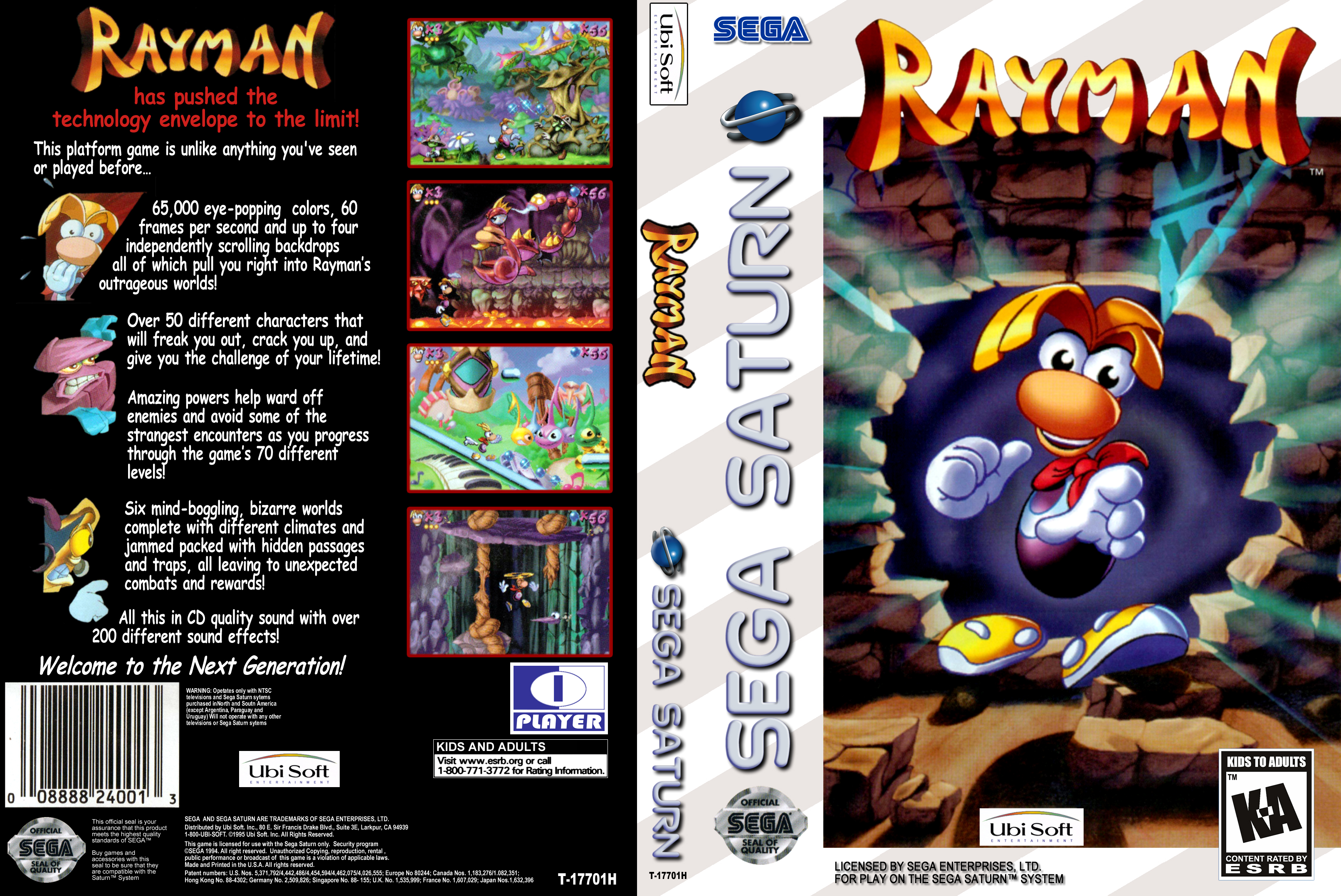 rayman sega saturn