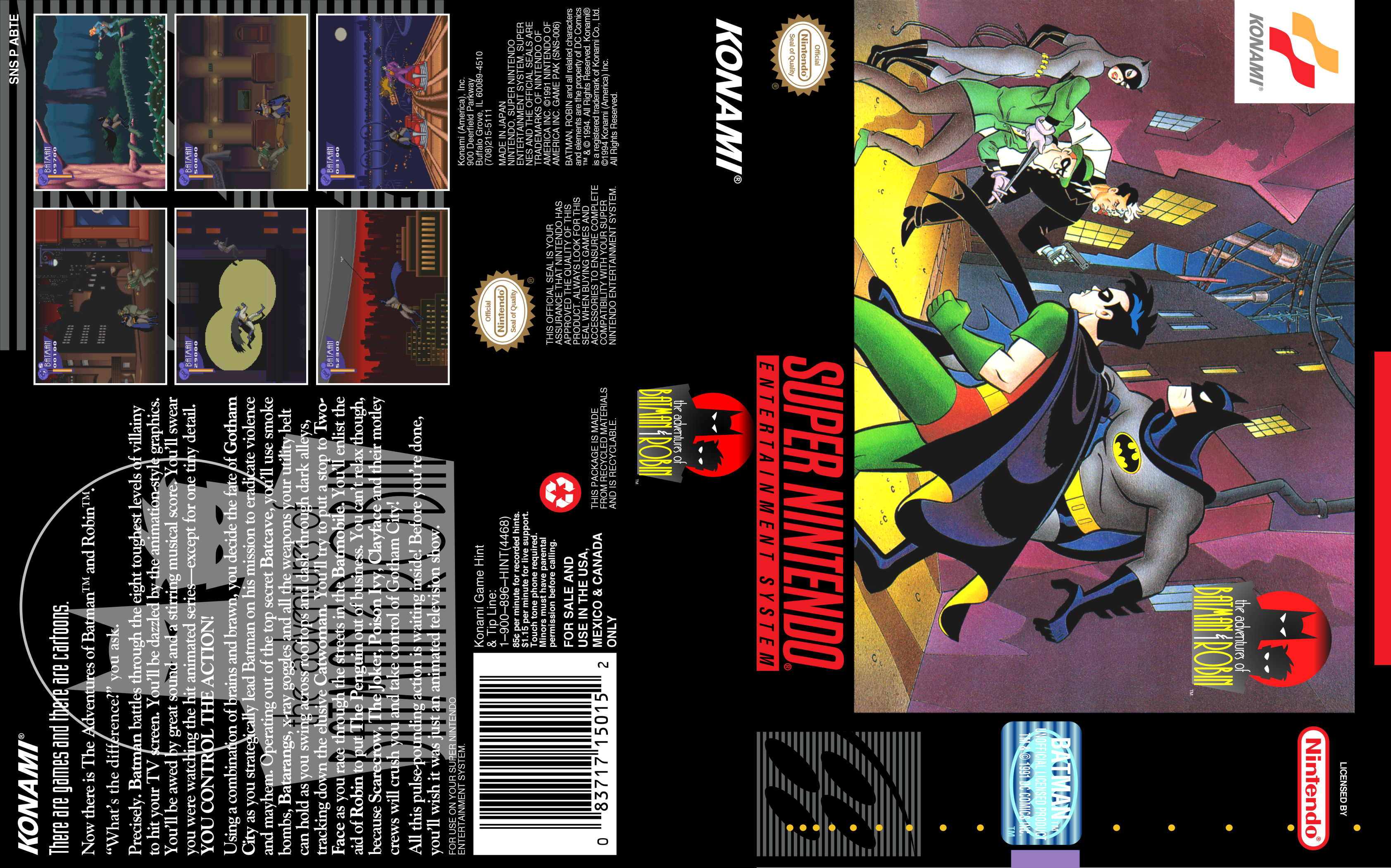 the adventures of batman & robin snes