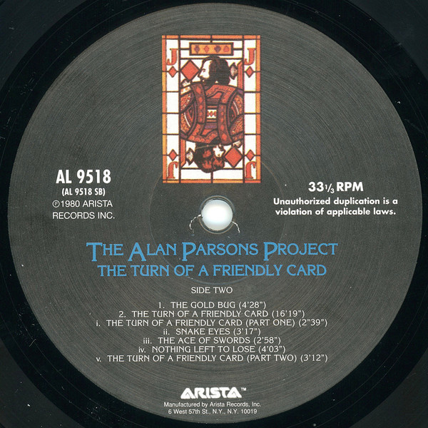 alan parsons project turn of a friendly card hq180