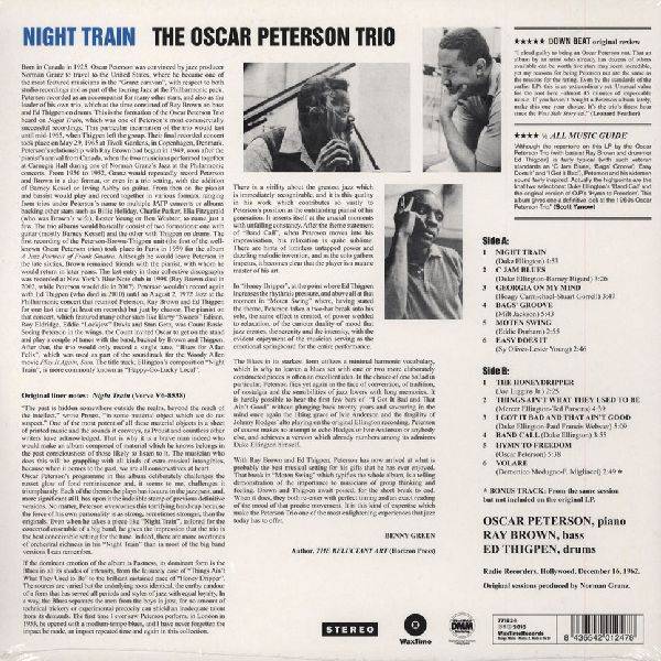 oscar peterson trio night train 180g vinyl