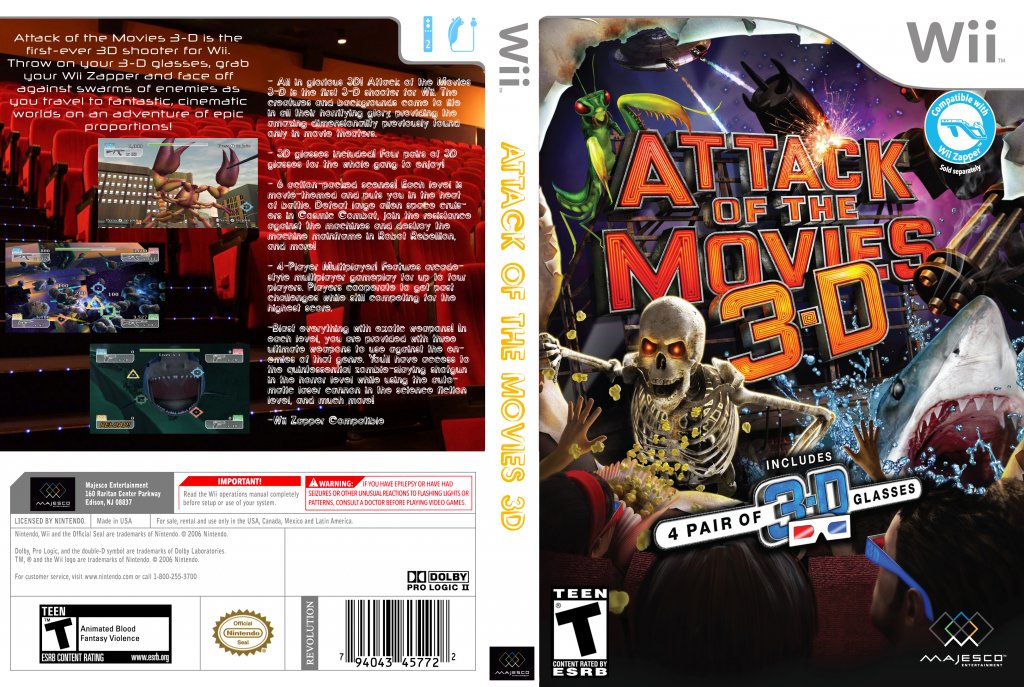Attack Of The Movies 3D DVD NTSC Custom f