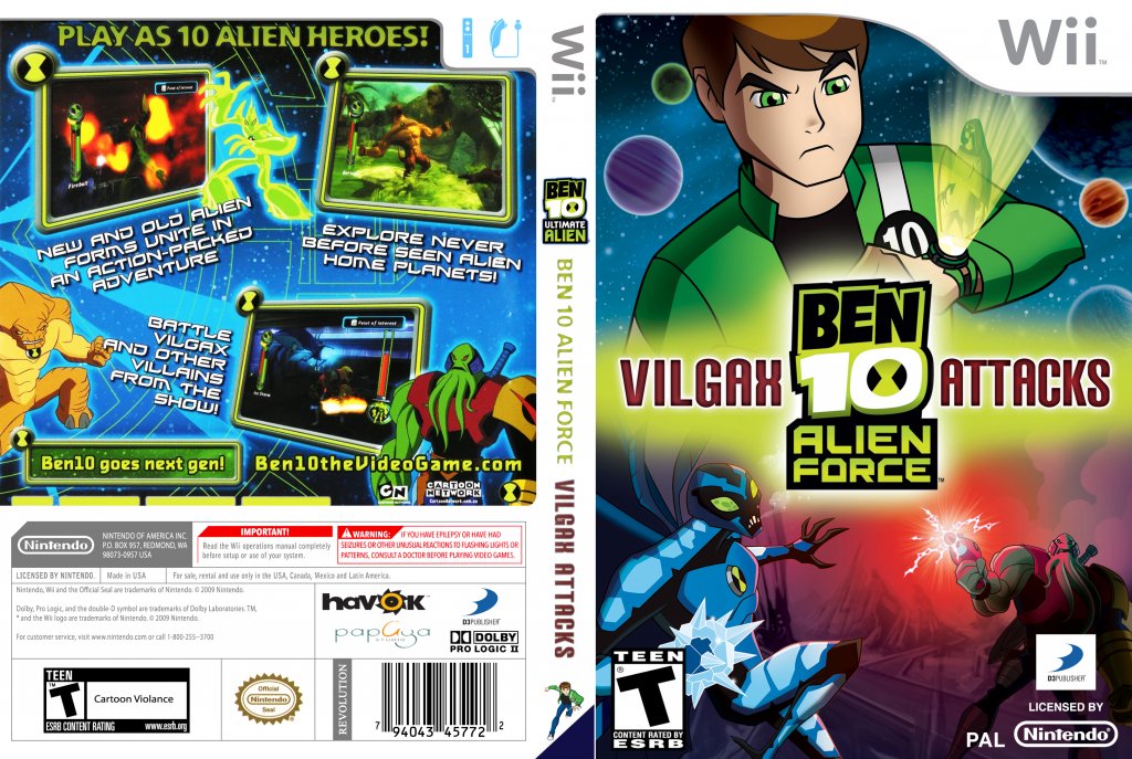 Ben 10 Alien Force Vilgax Attacks DVD NTSC Custom f