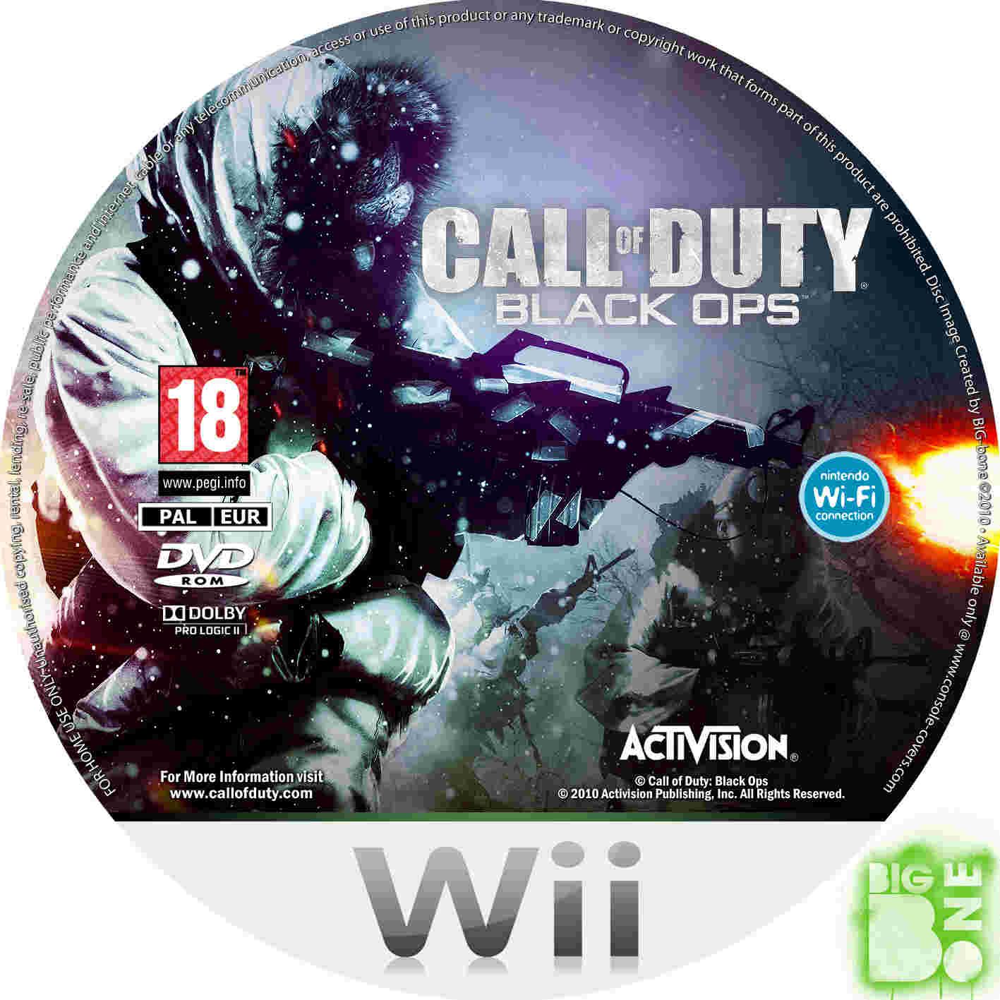 Call Of Duty Black Ops Pal Wii Cd Custom Wii Covers Cover Century Over 500 000 Album Art Covers For Free