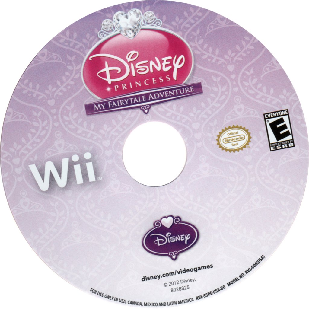 Disney Princess My Fairytale Adventure DVD NTSC CD Wii