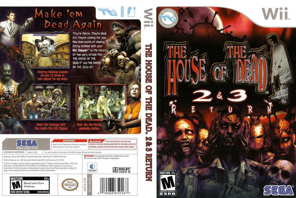 House Of The Dead 2 3 Return DVD NTSC f
