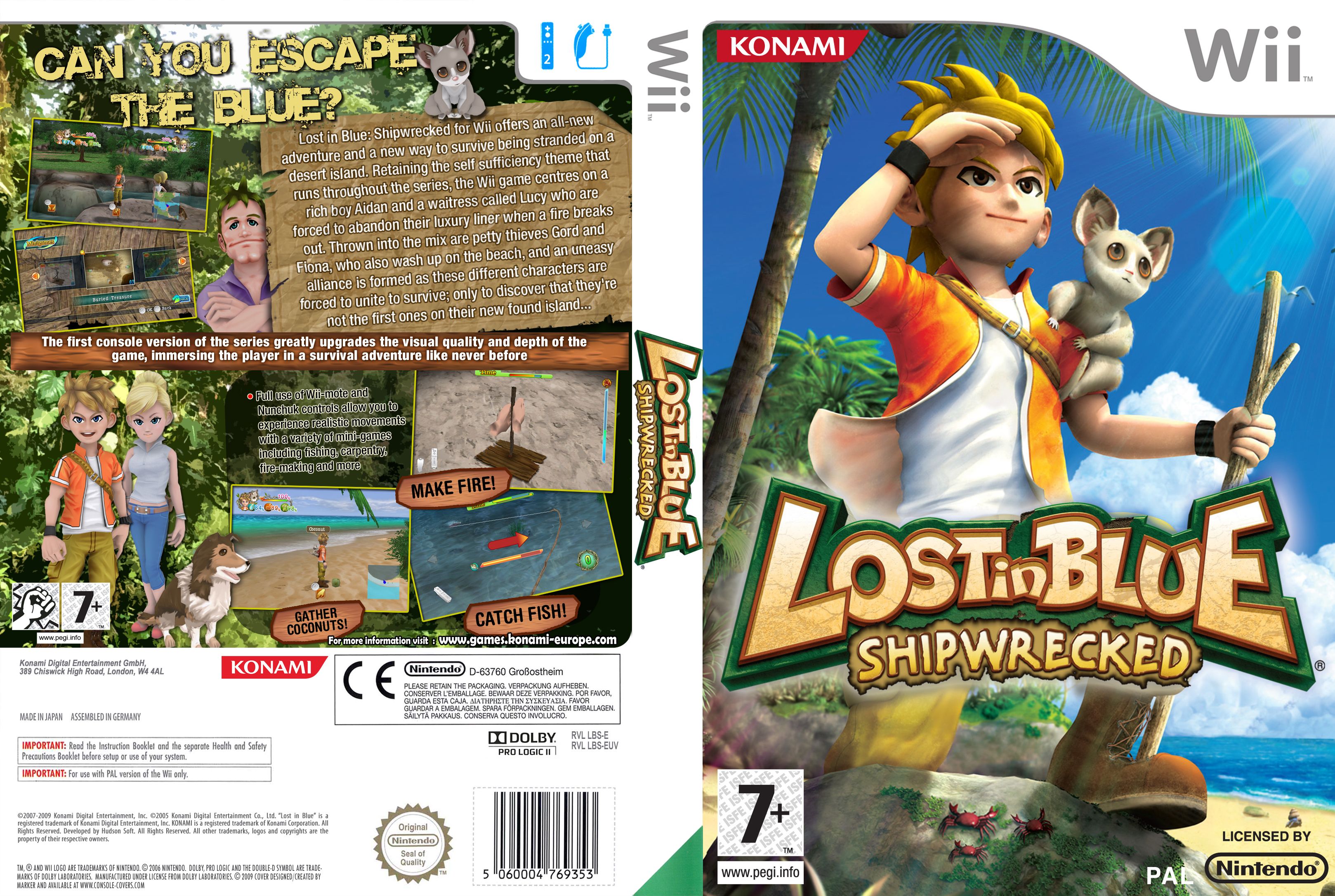 Lost In Blue Shipwrecked Pal Wii Full Wii Covers Cover Century Over 500 000 Album Art Covers For Free