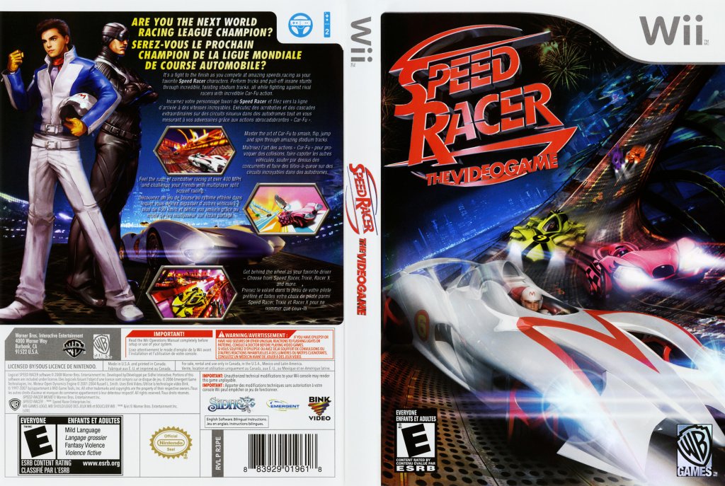 Speed Racer DVD French English NTSC f | Wii Covers | Cover Century | Over  1.000.000 Album Art covers for free
