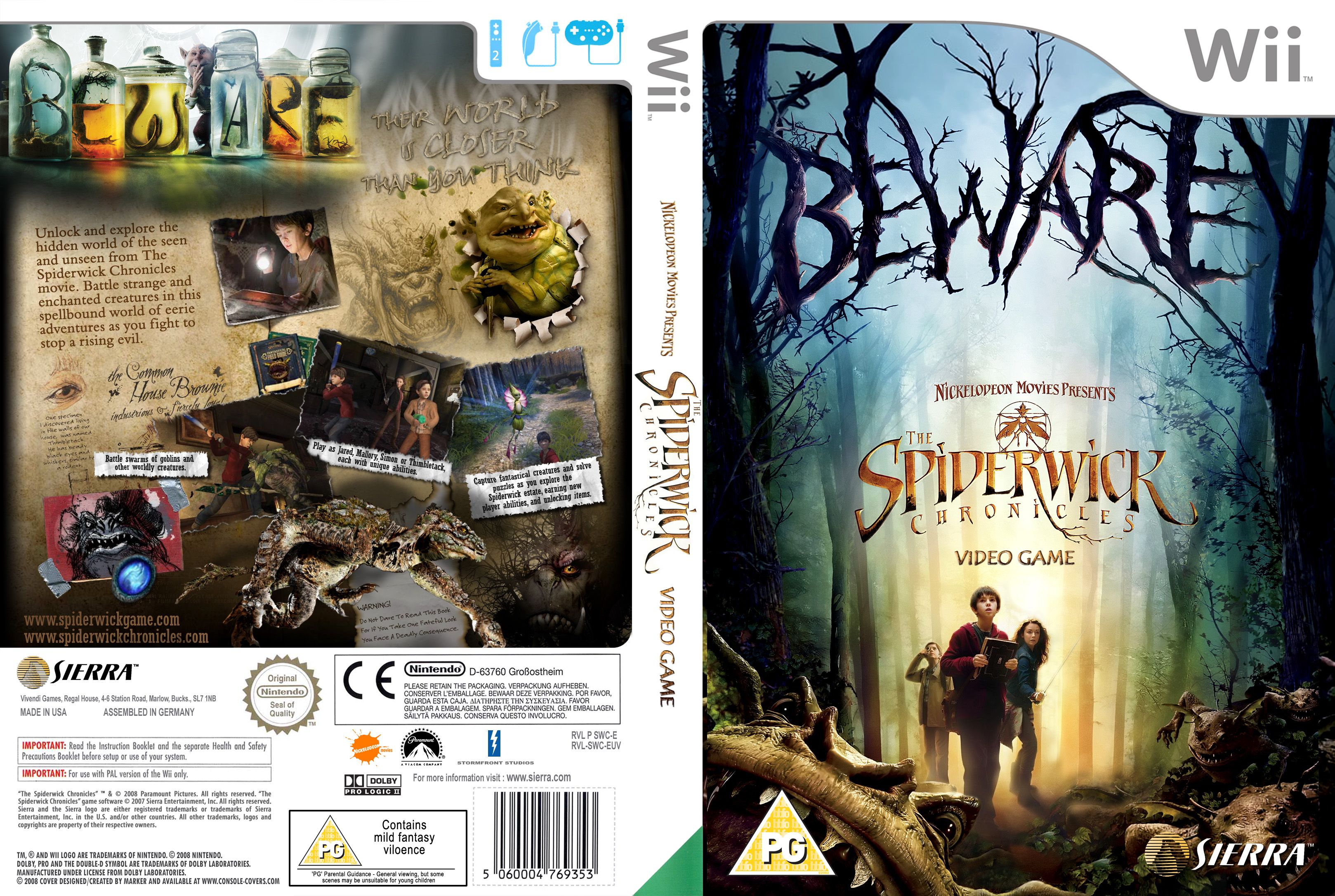 spiderwick wii game