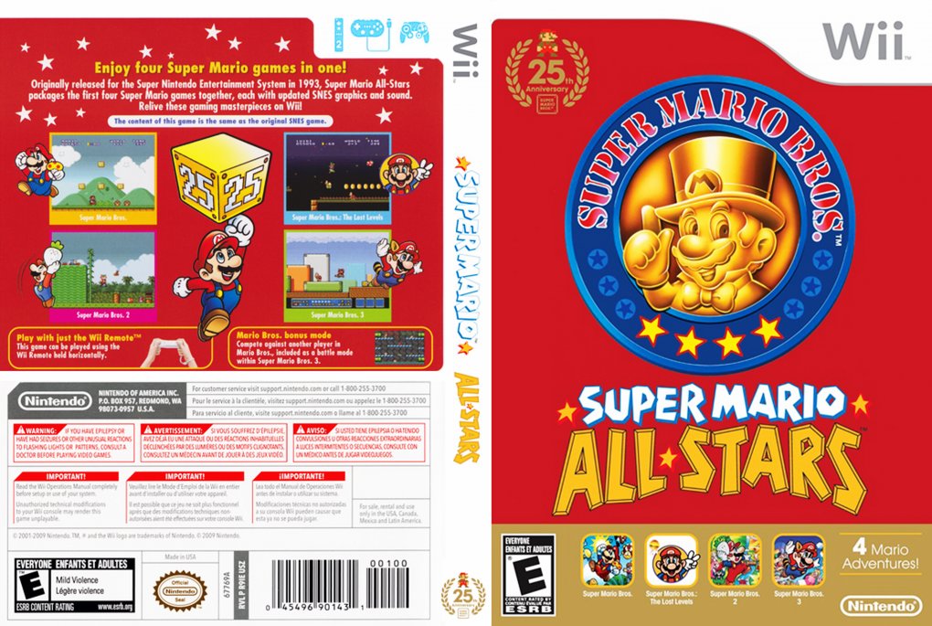 Super Mario All Stars DVD NTSC Custom F | Wii Covers | Cover Century | Over  500.000 Album Art covers for free