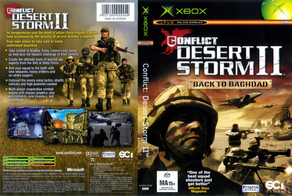 xbox conflict desert storm