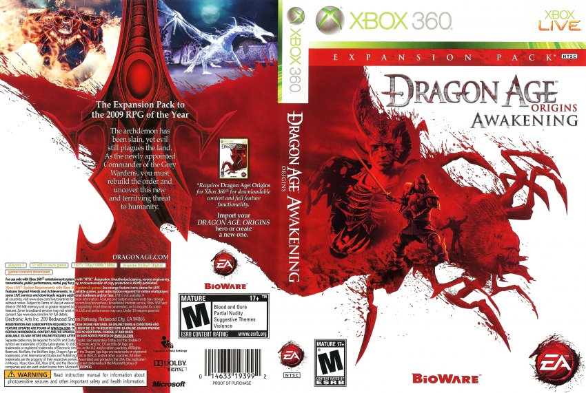 Dragon Age Origins Cover