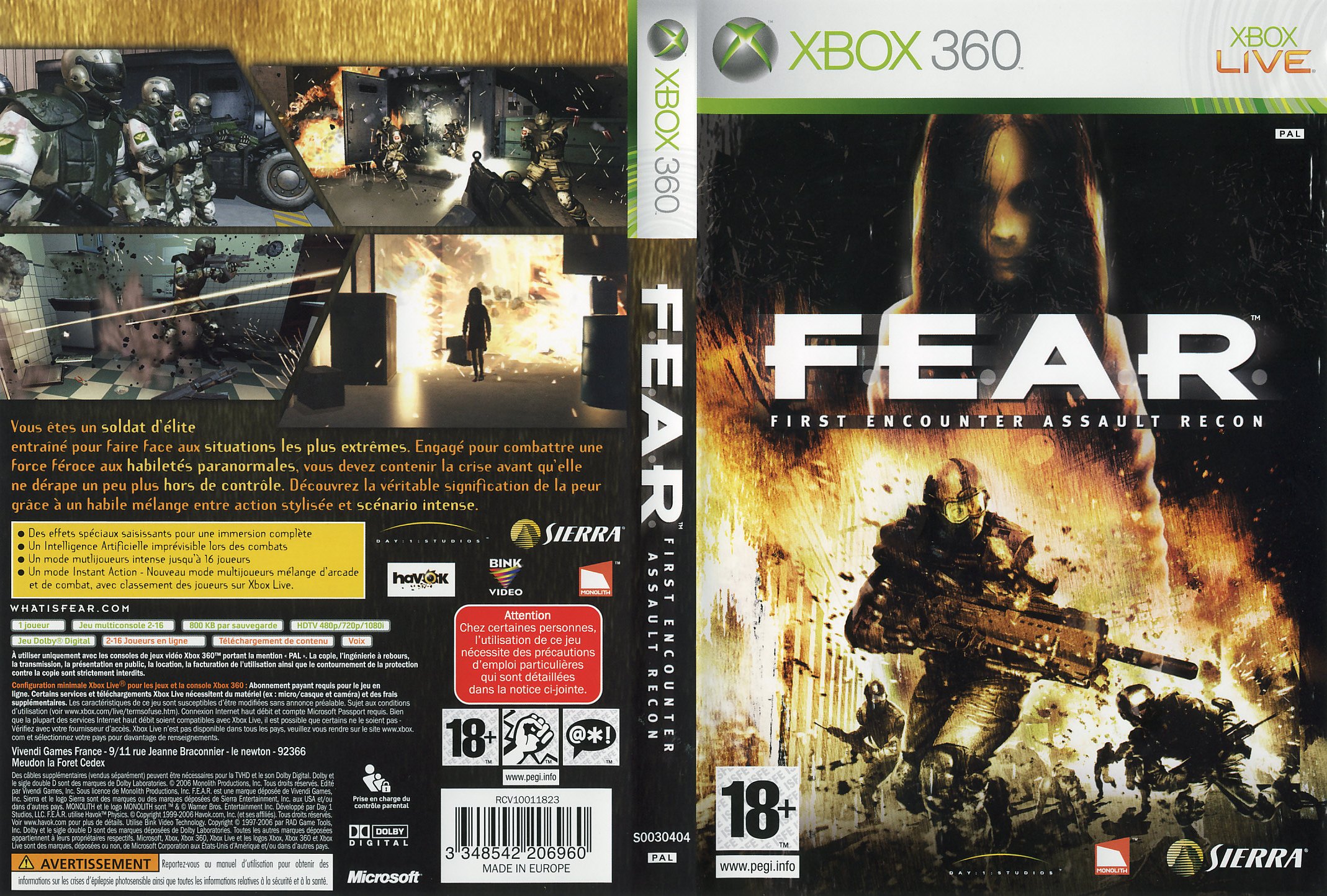 Купить Fear 1 На Xbox