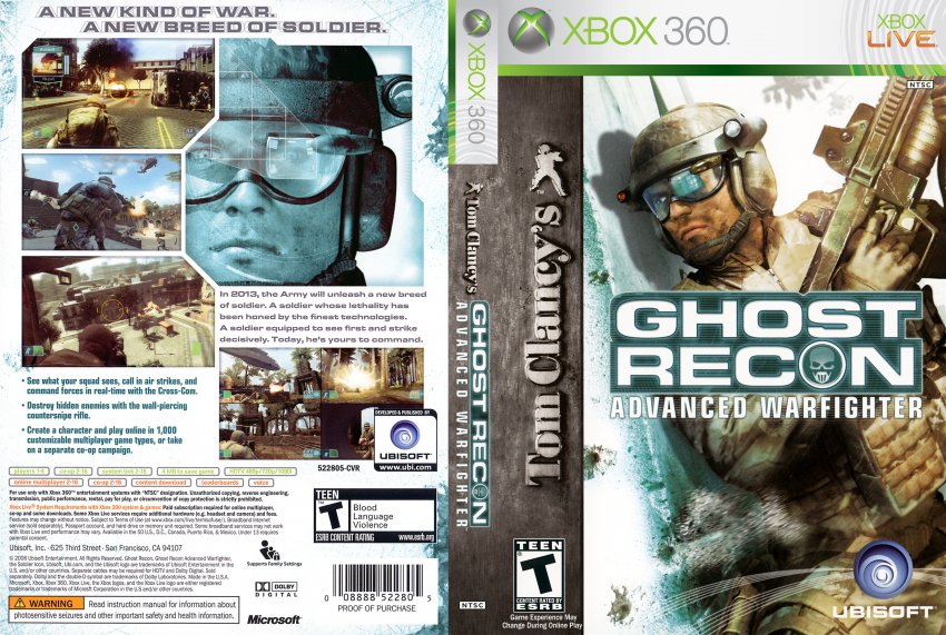 ghost recon advanced warfigter xbox 360 ntsc
