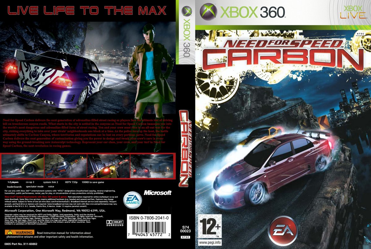 nfs carbon xbox 360