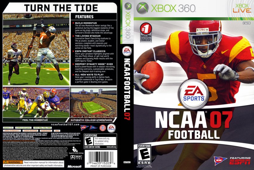 ncaa 07 xbox 360