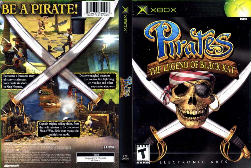 Pirates The Legend Of Black Kat NTSC XBOX FRONT