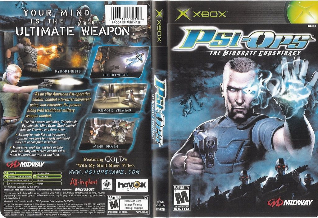 Psi Ops The Mind Gate Conspiracy NTSC XBOX FULL