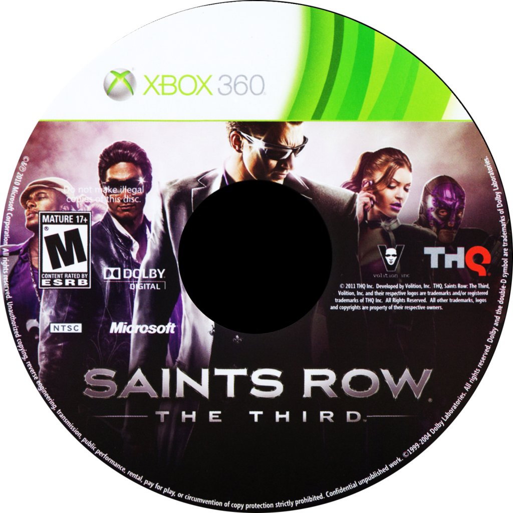 Saints Row The Third DVD NTSC CD