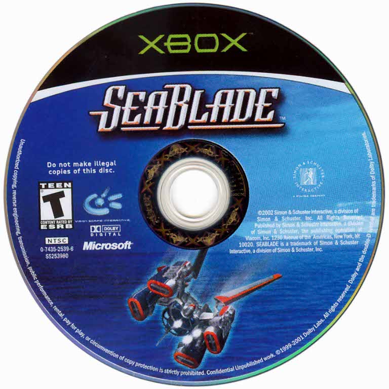 Seablade NTSC XBOX CD
