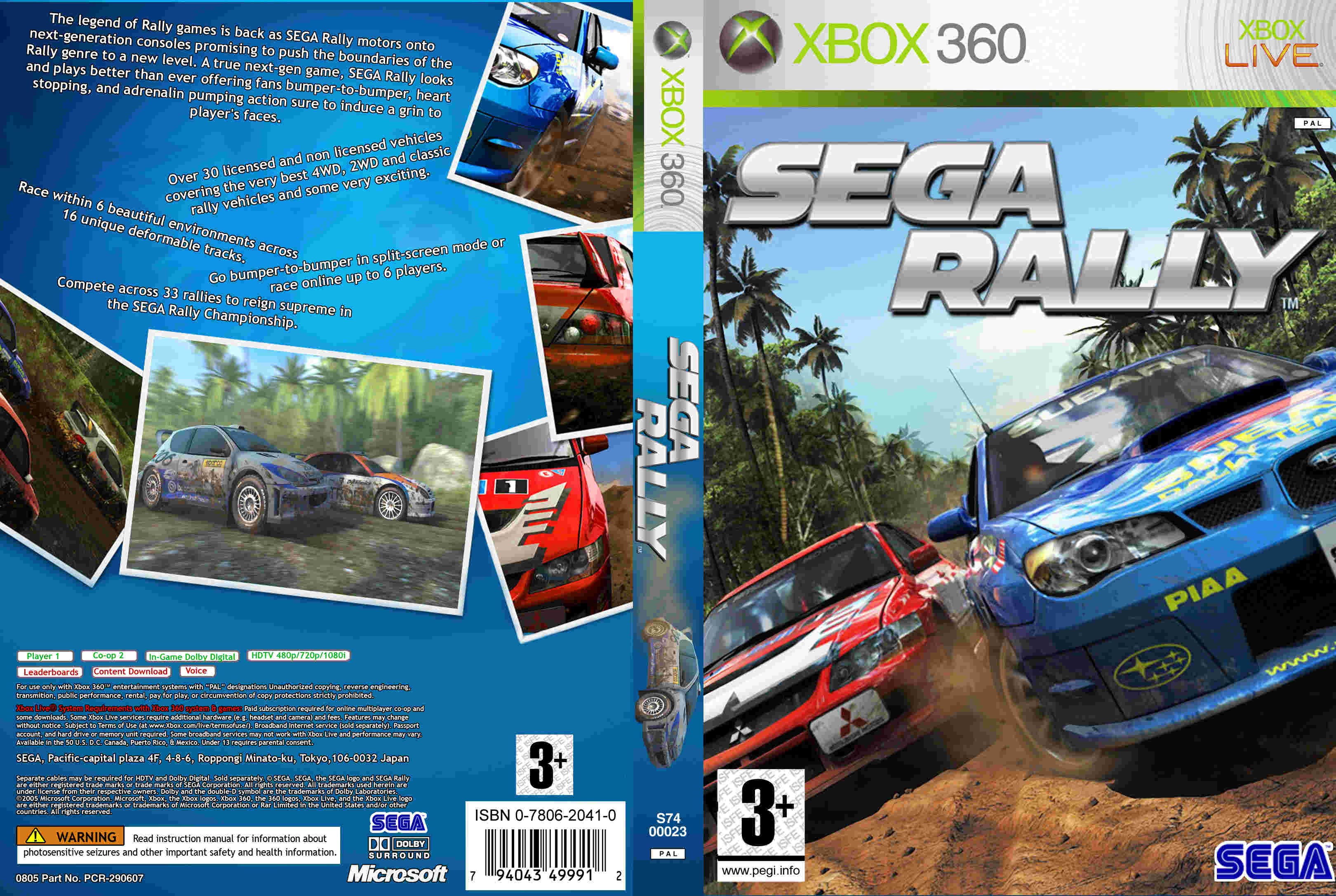 Sega Rally PAL XBOX360 FULL CUSTOM1