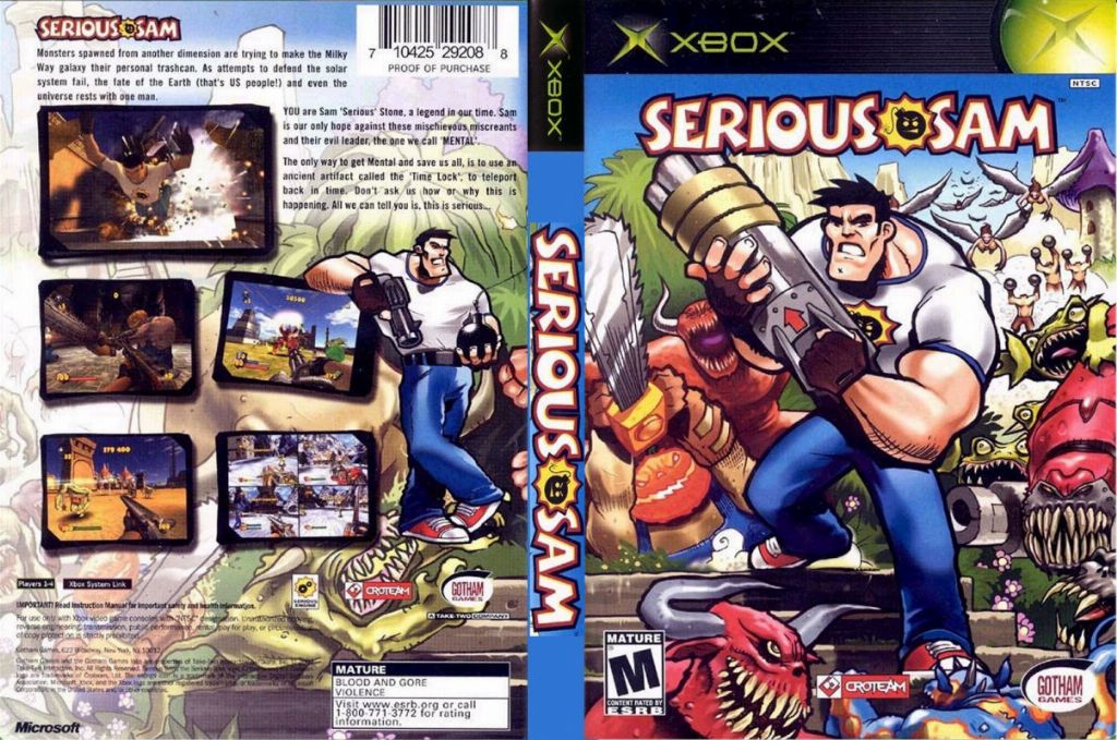 Serious Sam DVD PAL XBOX FRONT
