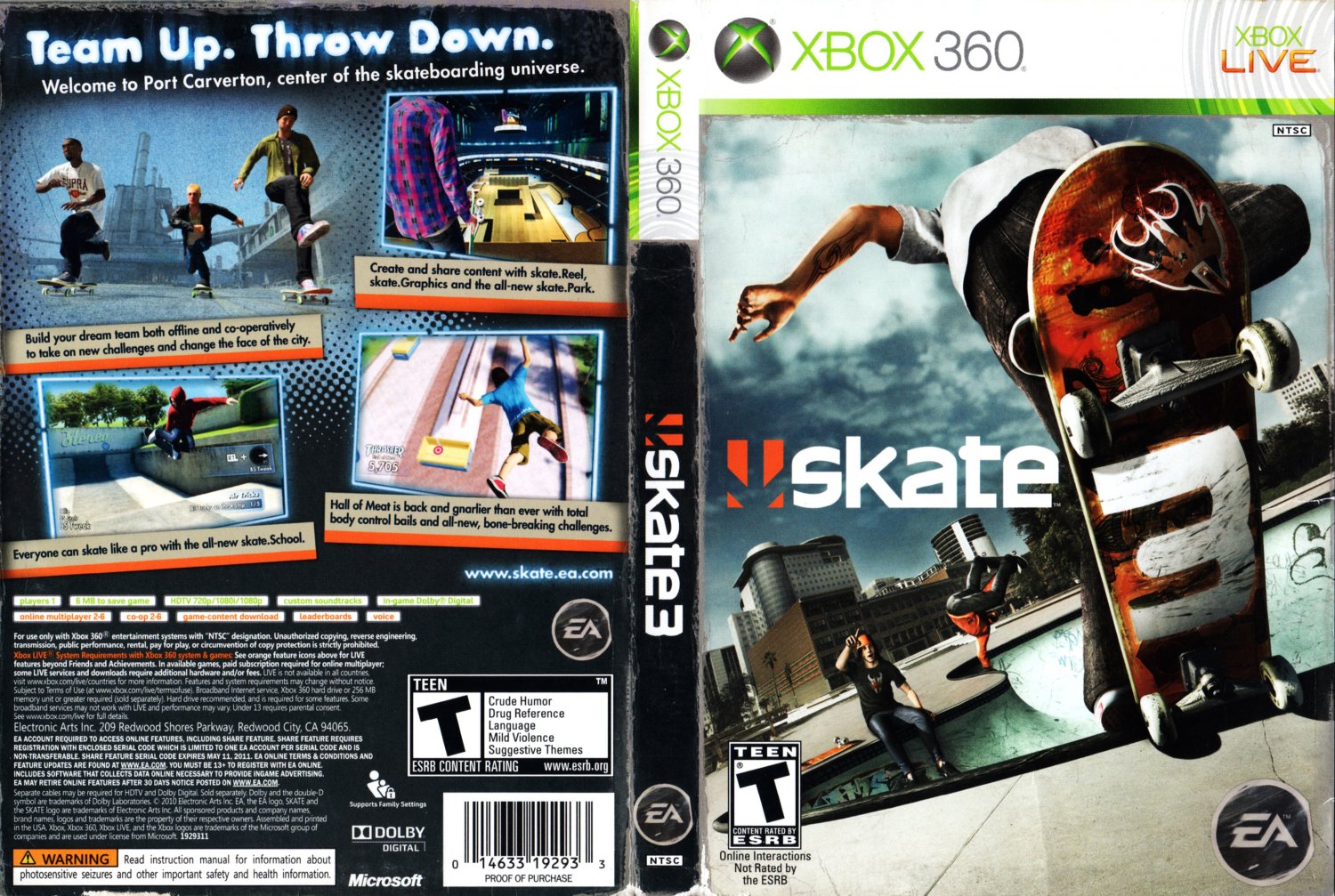 Skate 3 DVD NTSC f1