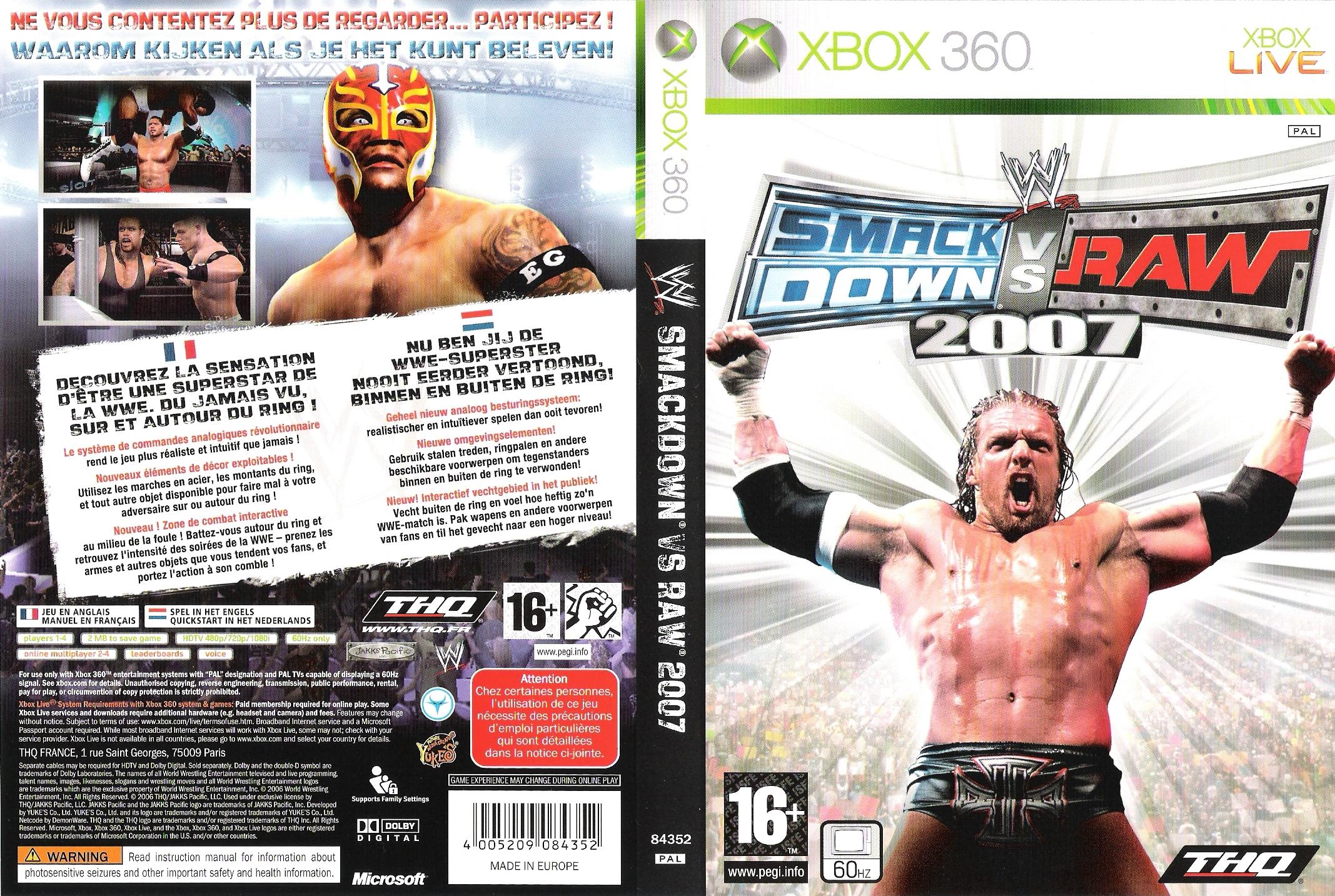 Smack Down Vs Raw 2007 PAL XBOX360 FULL