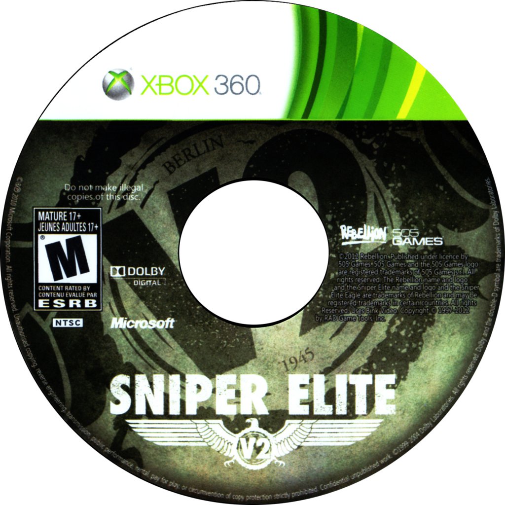 Sniper Elite DVD NTSC CD