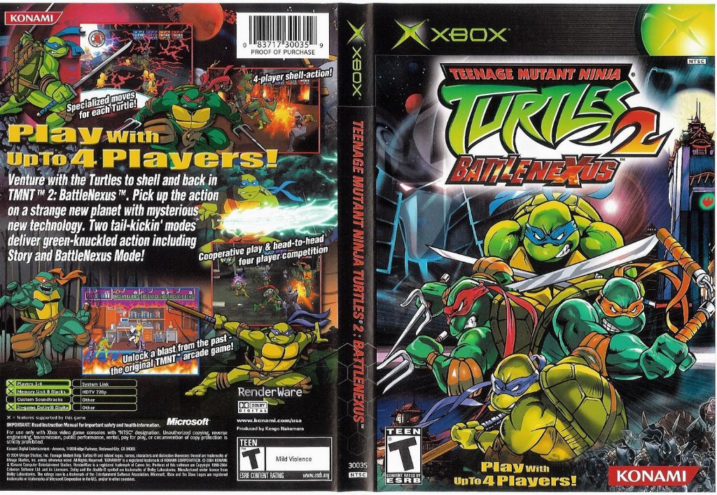 Teenage Mutant Ninja Turtles 2 NTSC XBOX FULL