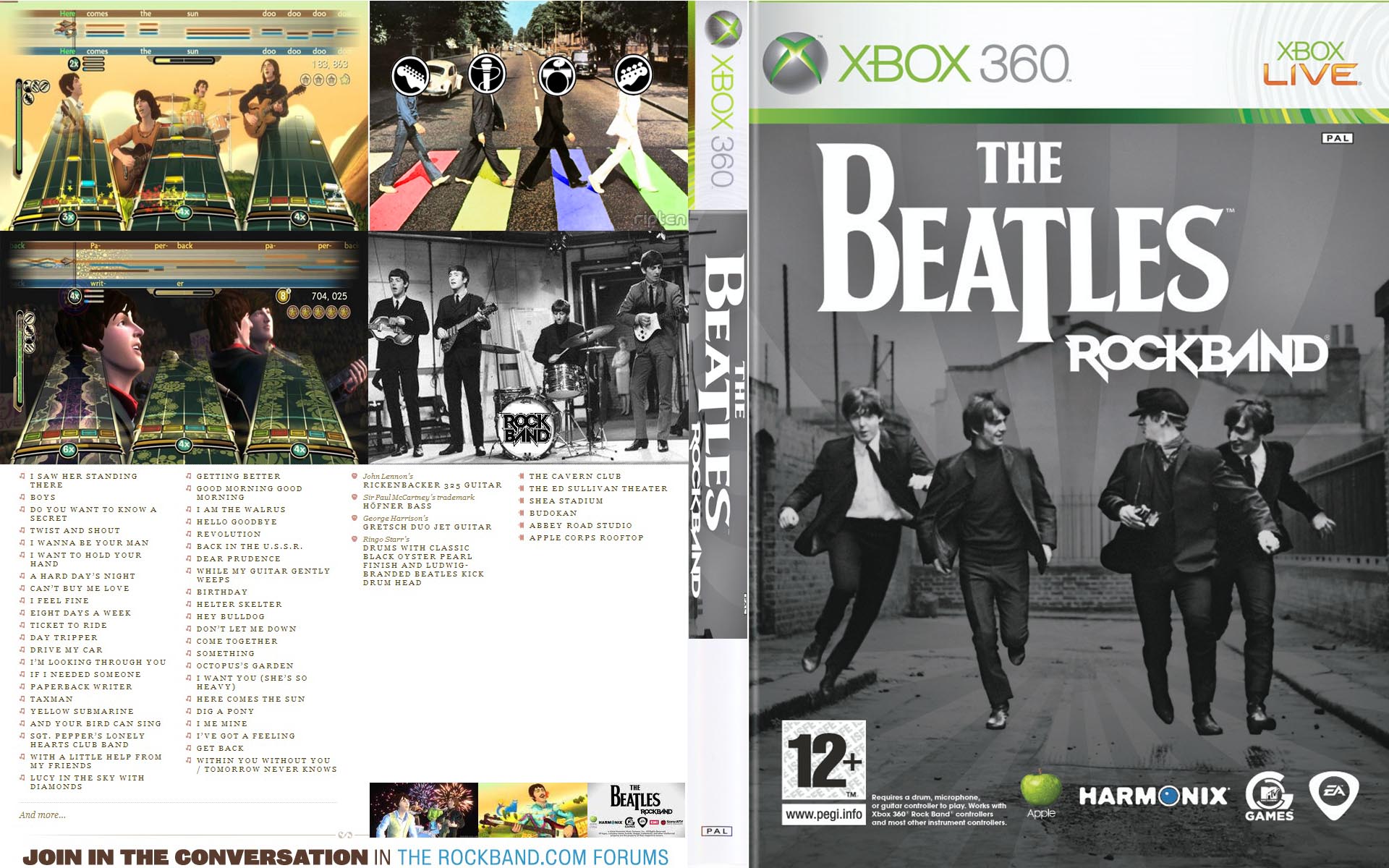 beatles rock band xbox 360