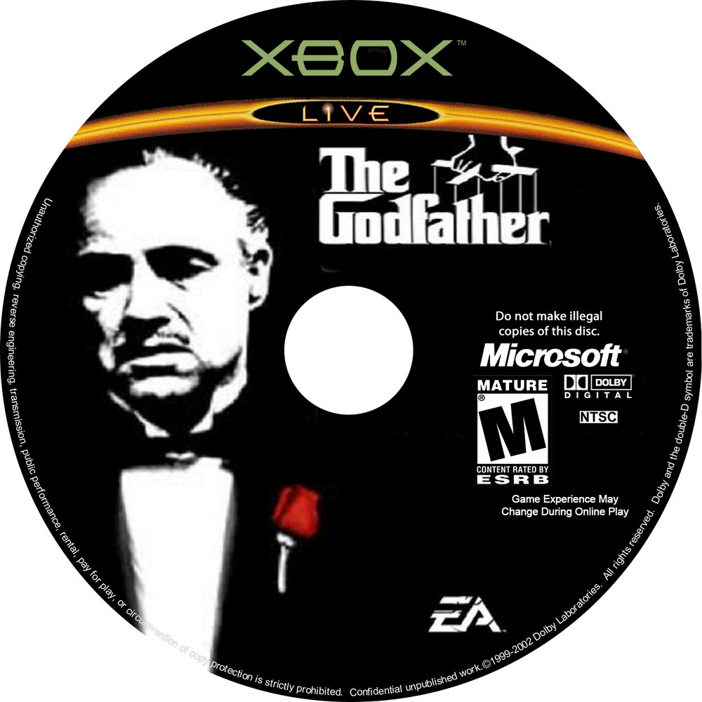 The Godfather The Game NTSC XBOX CD