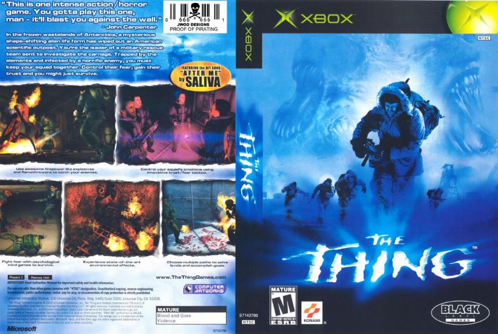 The Thing NTSC XBOX FULL