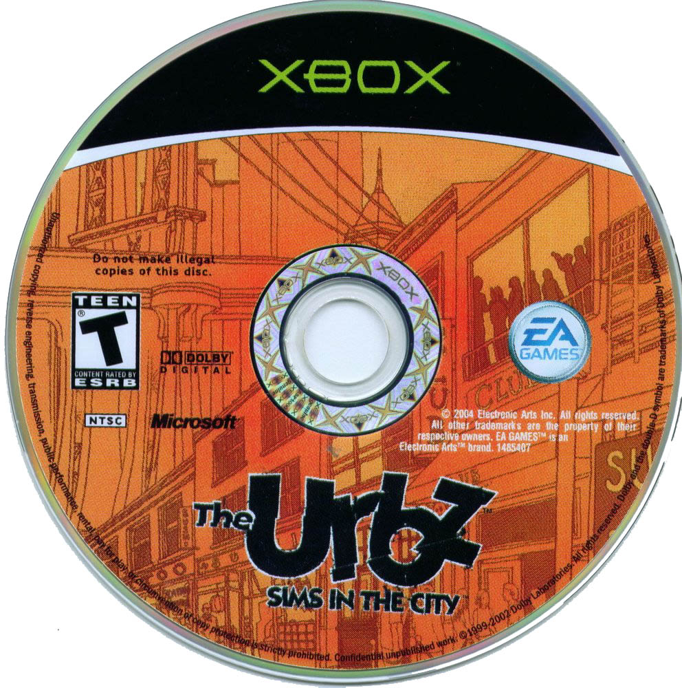 The Urbz Sims In The City NTSC XBOX CD