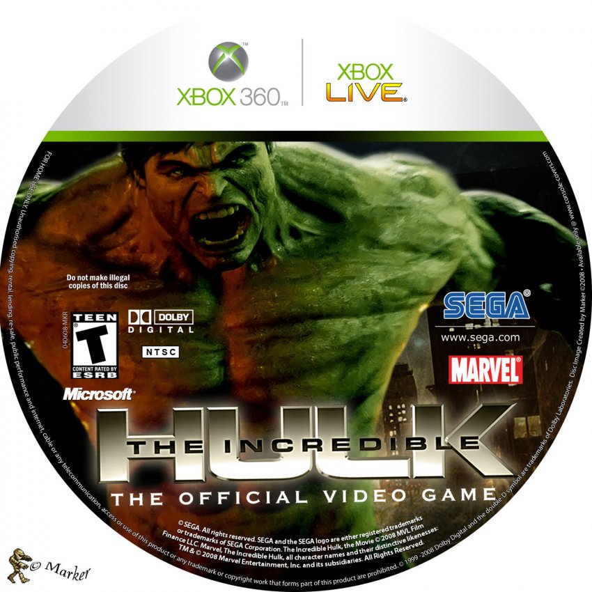 The Incredible Hulk DVD NTSC Custom CD 1 001