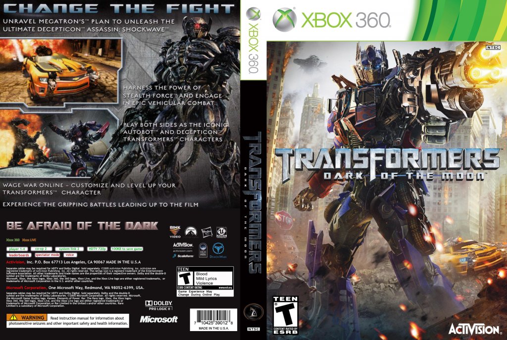 transformers dark of the moon wii